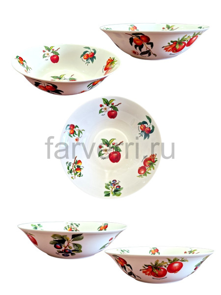 салатник 1,2 л (на каждой стороне фрукты разные)